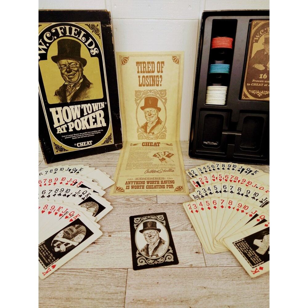 WC Fields How To Win (Cheat) At Poker Ways To Cheat at Cards Vintage 1972 Funny